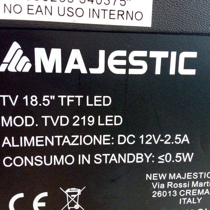 Tv led auto 12v , 19 "/48 cm cu dvb/C/T2