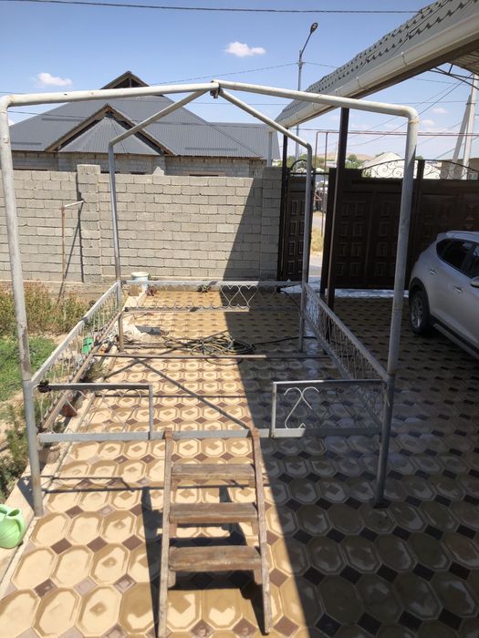 Тапчан рр-3,45-2,45. Все доски и зонтик емеется