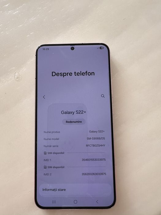 Samsung s22 +  5G - 128GB Dual SIM - stare foarte buna