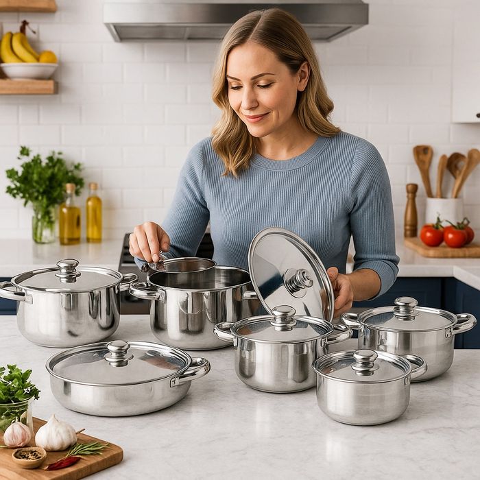 Професионален комплект тенджери Zeiplteir - 12 части