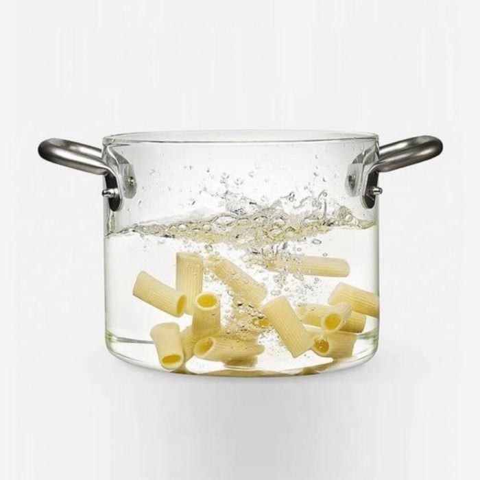 Knindustrie Italy Oala gatit + capac metal  The Glasspot  24cm /  20