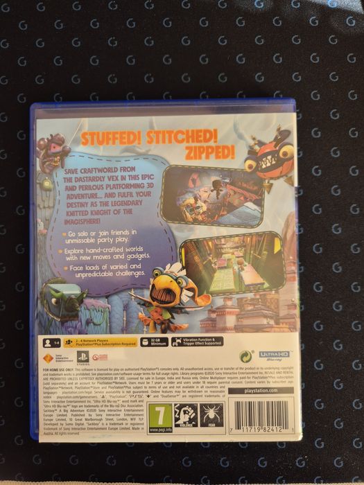 Продавам PS5 игри: Ratchet & Clank + Sackboy – Отлично състояние, 105