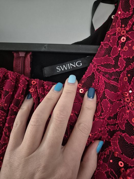 Rochie eleganta cocktail Crăciun eveniment măsură 36 Swing