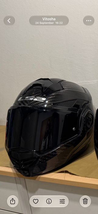 Чисто нова каска LS2 Advant X Carbon black, S