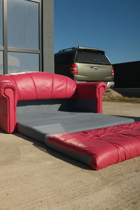 Canapea extensibilă 2 locuri ~ Roz