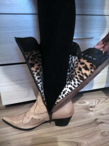 Дамски ботуши ест.кожа