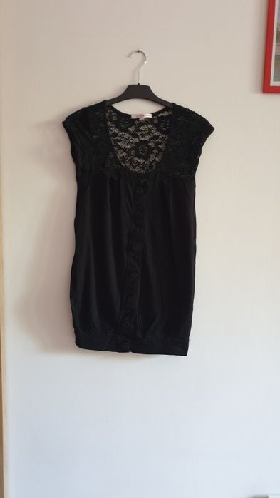 Bluza lunga M/L Tally Weijl, bumbac cu dantela
