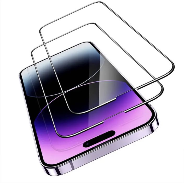 Folie sticla 20D FULL GLUE pt iPhone 15 , 15 Pro , 15 Plus, 15 Pro Max