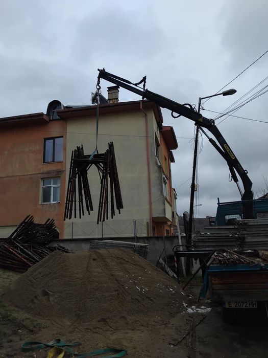 Транспортни услуги с кран и самосвал