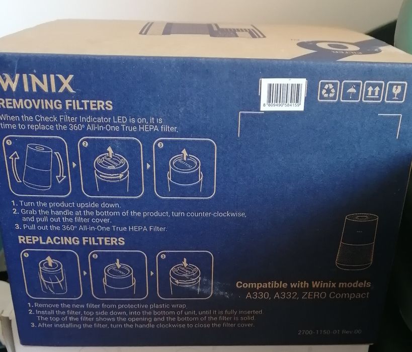 Hepa филтър за въздухопречиствател  Winix