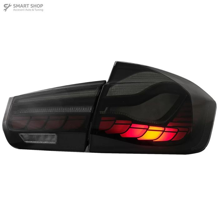 Stopuri OLED BMW Seria 3 F30 (2011-2019) F35 F80 Rosu Fumuriu M4 Desig