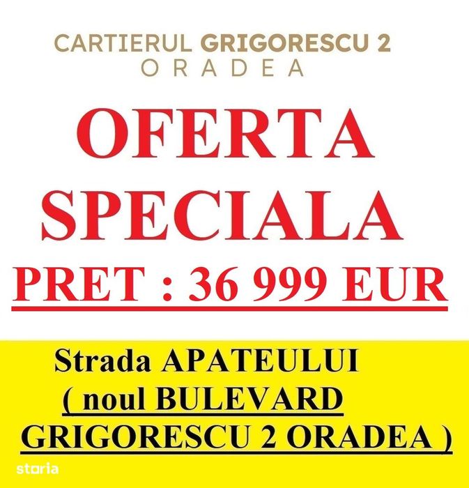 Parcela in Oradea Cartierul Grigorescu 2 la Padure 500 mp teren