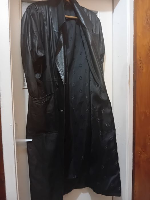 Дамско дълго яке от естествена кожа