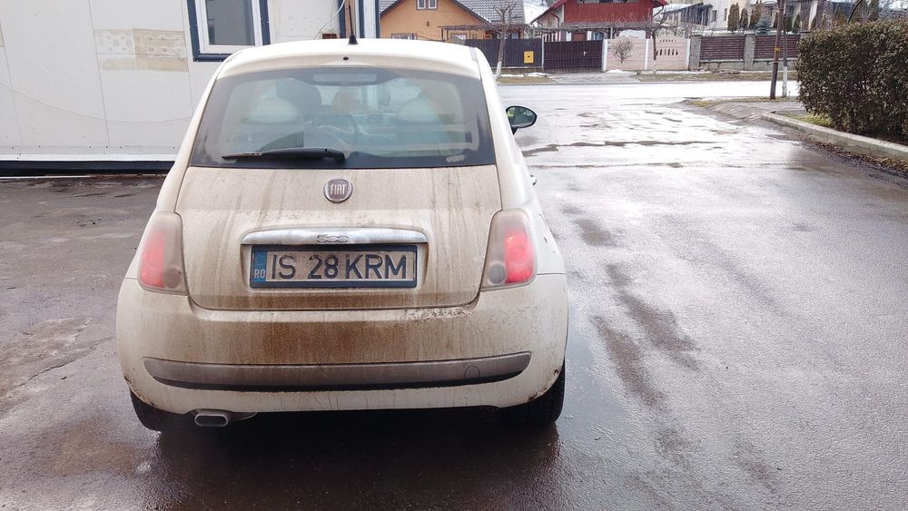Fiat 500 alb perlat