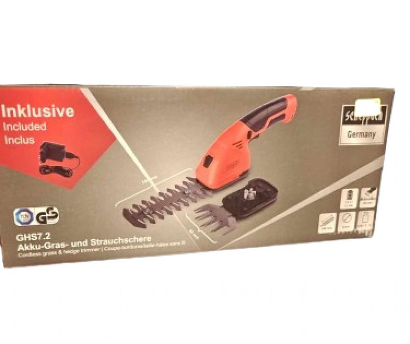 Акумулаторна ножица за трева и храсти 2 в 1 -Scheppach GHS