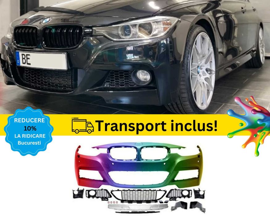 Bara fata M-Tech BMW Seria 3 F30 F31 Negru Gri Albastru Maro Rosu Alb