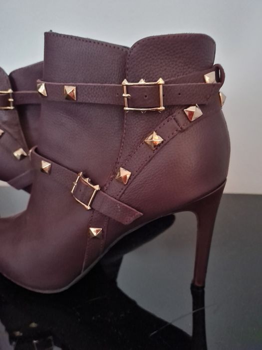 Botine dama bordo, elegante