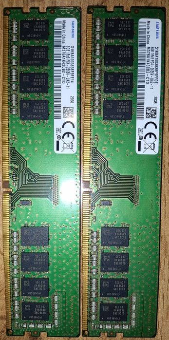 Продам память ОЗУ DDR4 2x8Gb и DDR4 16Gb RGB подсветка одной планкой