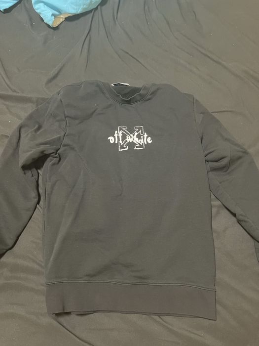 Off white блуза с дълъг тъкав XL