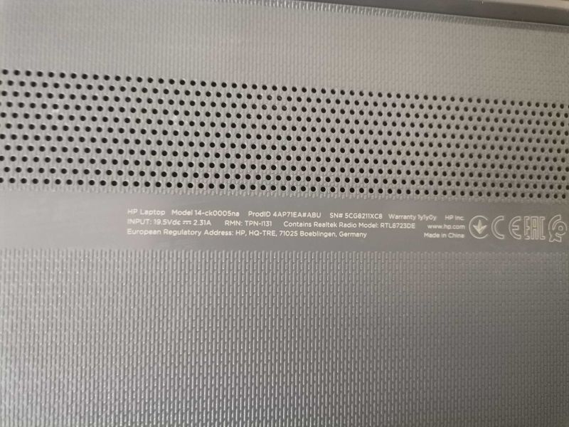 Лаптоп - HP Intel Pentium N5000,RAM 4GB ,HDD 128GB, Windows 10/L11