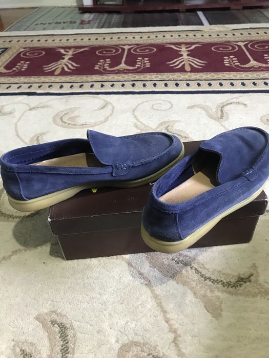 Синие мокасины Лоро Пиана