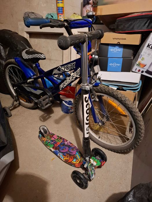 Детско колело Passati 16" STORY и тротинетка