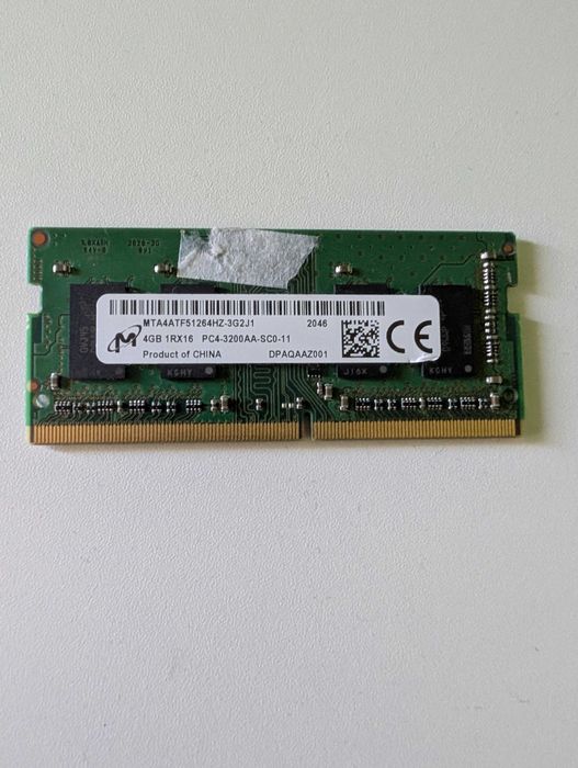 Ram Micron DDR4 3200MHz 4GB ram SOdimm
