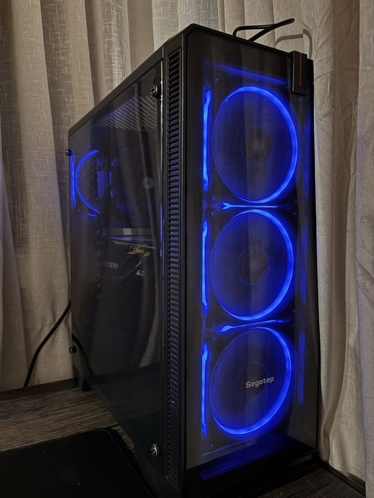 PC Gaming: Ryzen 5 5600 | RTX 2080 8GB | 16GB RAM | SSD 1TB Gen4 | B550 Aorus Elite | Sursă 750W Gold | Carcasă Halo 7 Blue