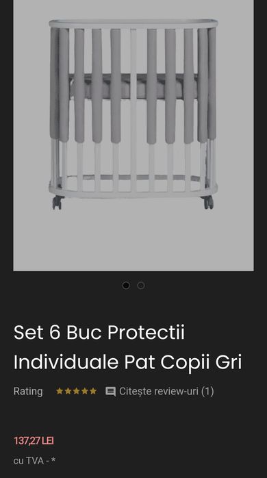 Vand protectii individuale patut copil - 30 buc!