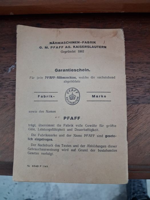 Masina de cusut pfaff 30