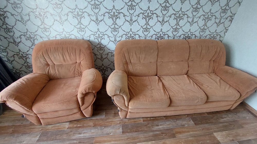 ОТДАМ Диван и кресло.