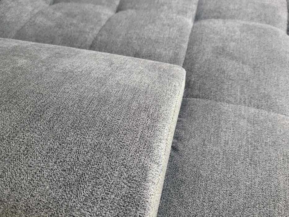 Светло сив П - образен ъглов диван Nixon с функция сън