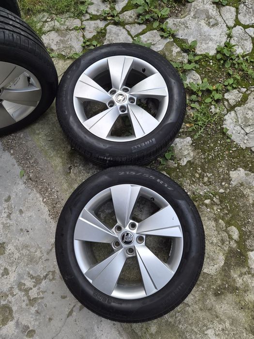 Jante Skoda 17 si cauciucuri  215x55xR 17