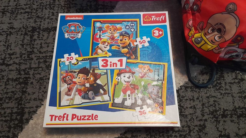 Patrula Catelusilor - Rucsac + Cutie + Puzzle 3 in 1 (PAW PATROL)