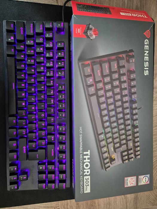 Механична геймърска клавиатура Genesis Thor 303 TKL (Outemu Red / Hot Swap)