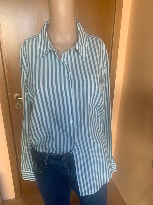 Дамска риза райе Sézane Paris, размер 40(М/L)