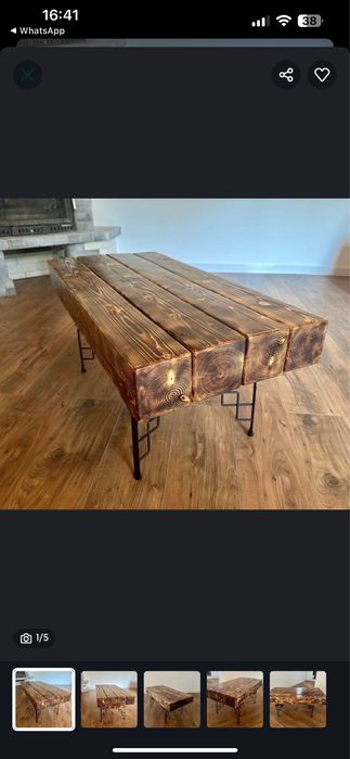 Ofer spre vanzare 2 mese din lemn masiv