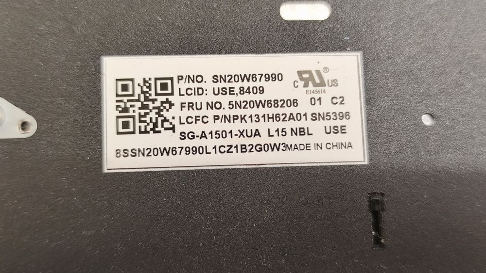 Tastatura laptop Lenovo L15 folosita dar completa, in stare buna.