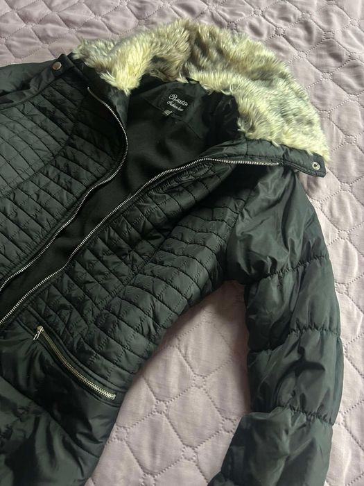 ЗИмно яке Дълго черно с пух