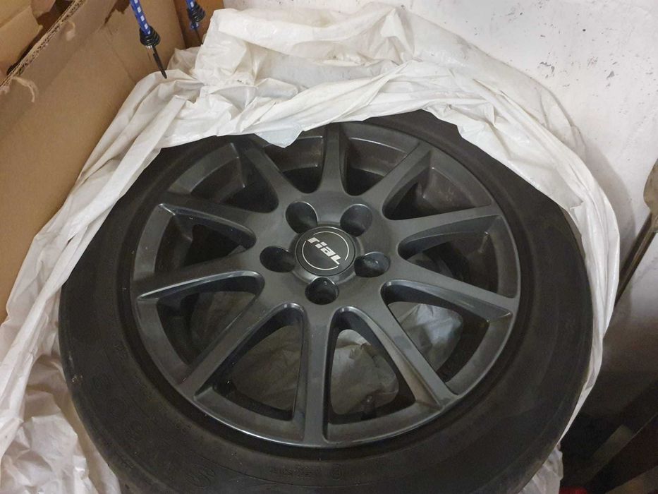 Jante Aliaj Rial Milano culoarea grafit/titanium Skoda Fabia/golf4 5x100  Anvelpe iarna