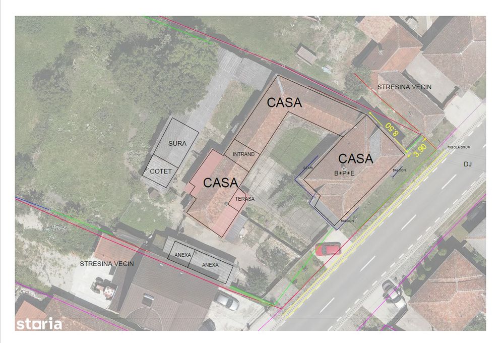 Casa langa Oradea 177 mp, 4800 mp teren – 77.500 Eur