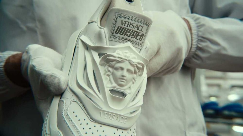 [MĂRIMI PE STOC: 40 / 41 / 42 / 44] Adidasi/sneakers barbati Versace Odissea Full White