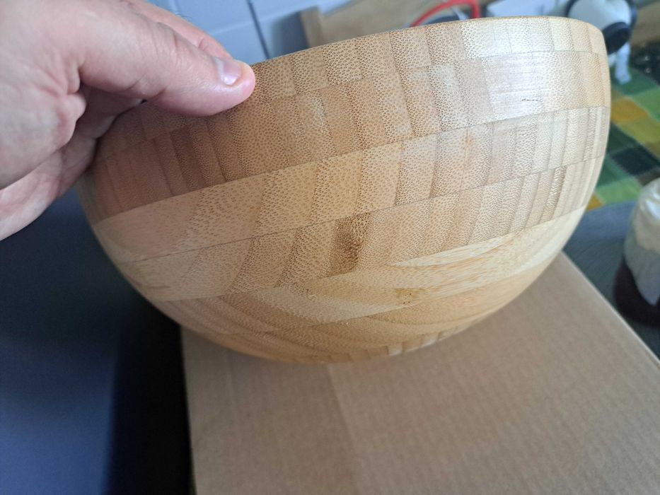Bol frumos si mare din bambus, 27.5 cm