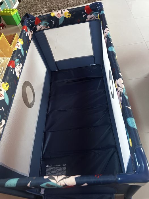 Patuț pliabil lionelo cu un nivel, Blue