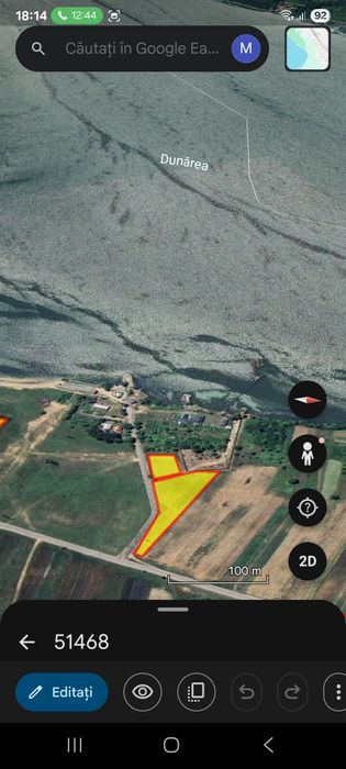 Vand teren cu vedere la dunare