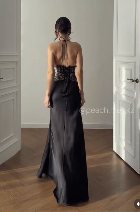 Продам черное шикарное платье