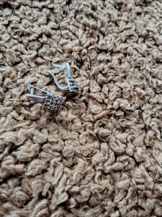 Сережки серебряные