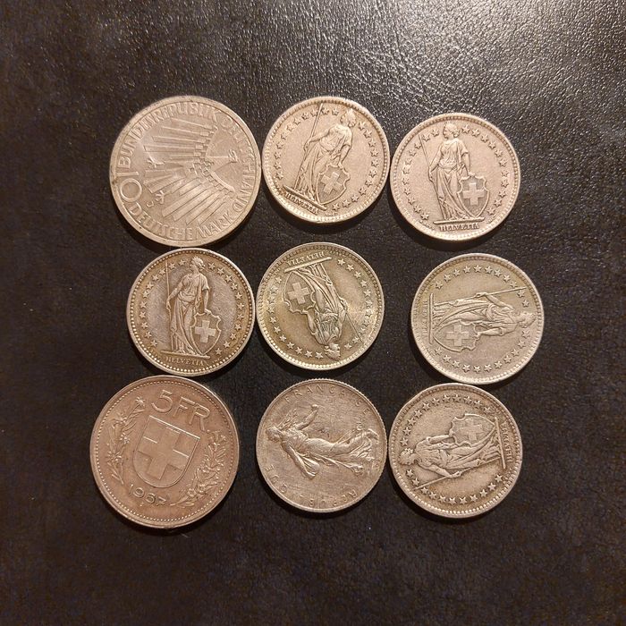 Lot monede 100 grame argint