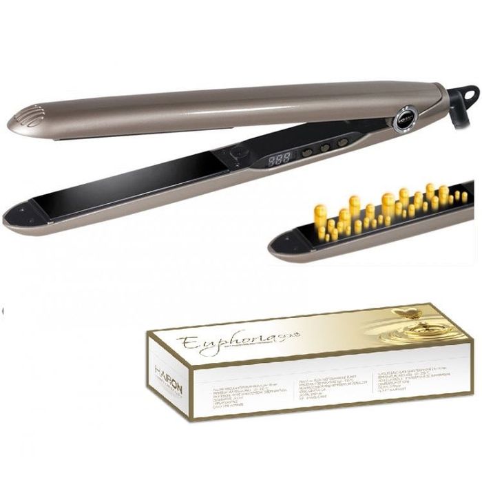 Преса  HAIRON Euphoria Gold с турмалиново покритие, йонизираща функция