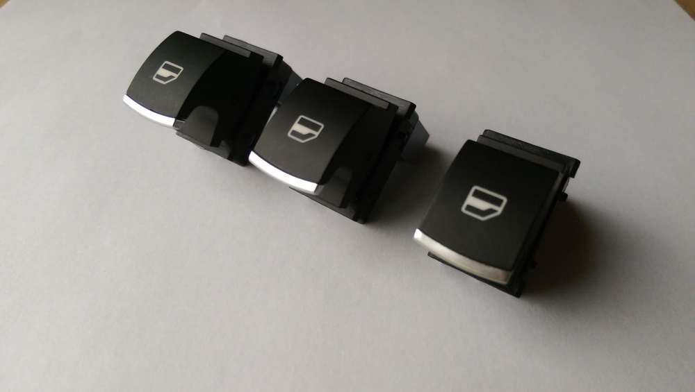 Set butoane geamuri electrice cu crom VW Golf 5 6 Passat B6 B7 CC Eos